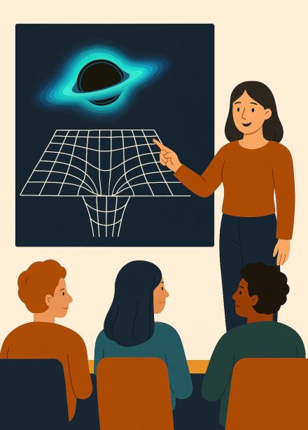 Черные дыры и ткань пространства и времени