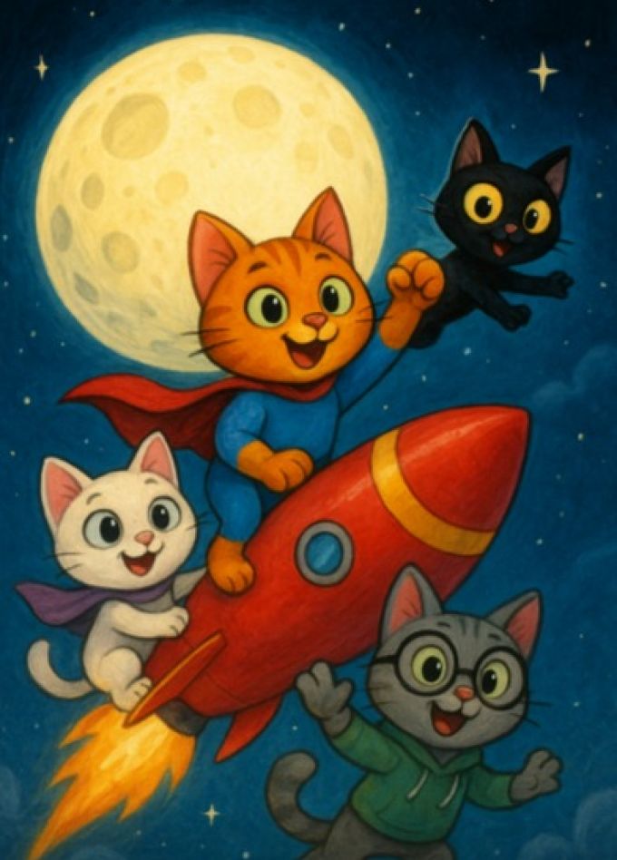 Комбинированная программа "Кошки Китц СуперЛунное приключение"